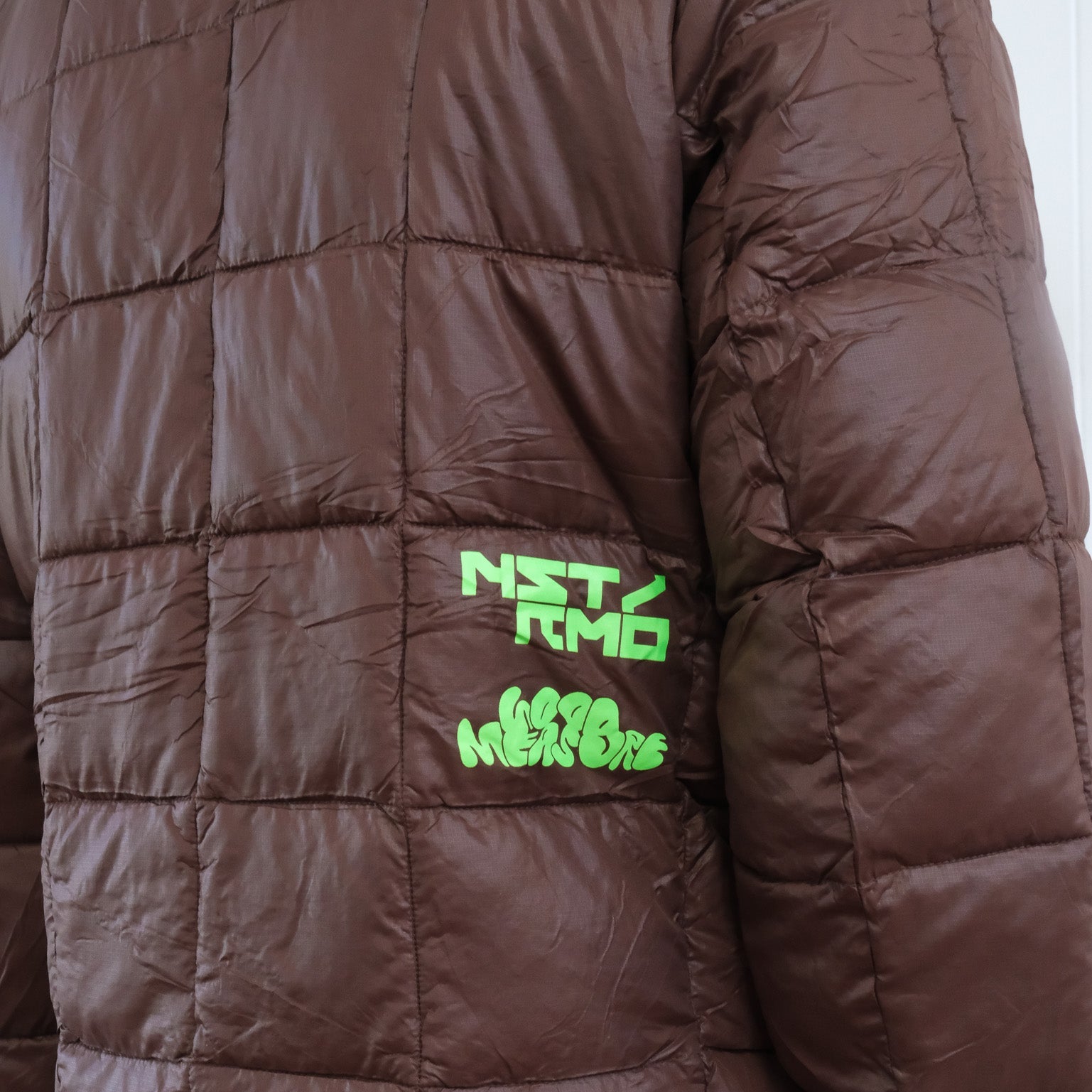 NSTRMO x Good Measure Hooded Puffer Jacket - Cocoa