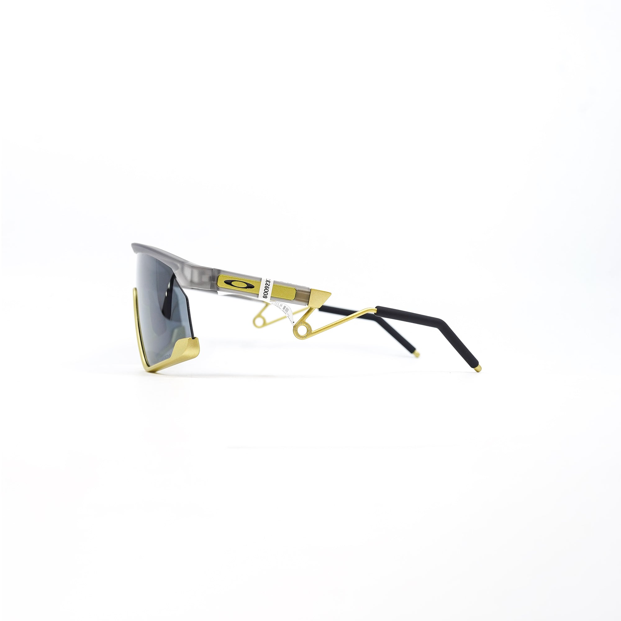 Oakley BXTR Sunglasses - Metal Matte Grey Ink Vintage Gold (Prizm Black Lens)