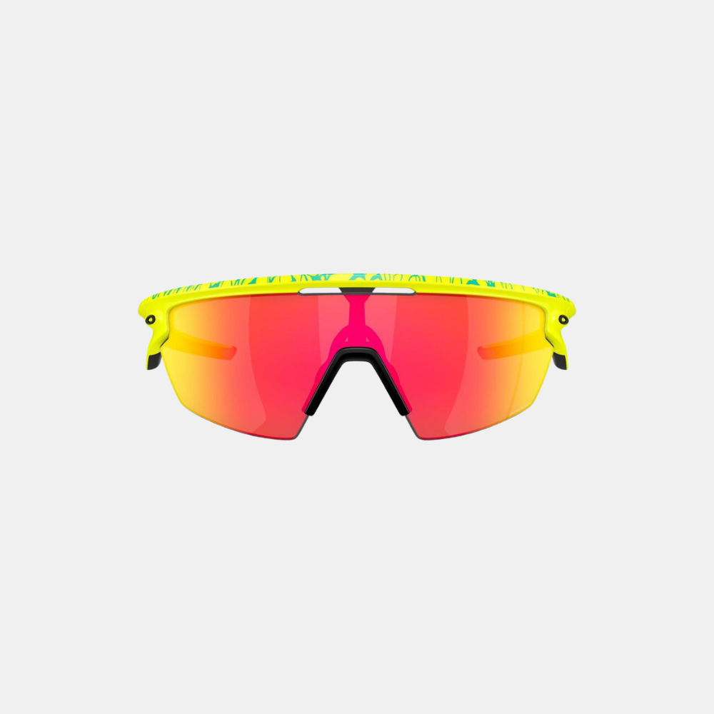 oakley-sphaera-sunglasses-matte-tennis-ball-yellow-celeste-neuron-prizm-ruby-lens-front