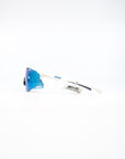 Oakley Cybr Zero Sunglasses - Polished White (Prizm Sapphire Lens)