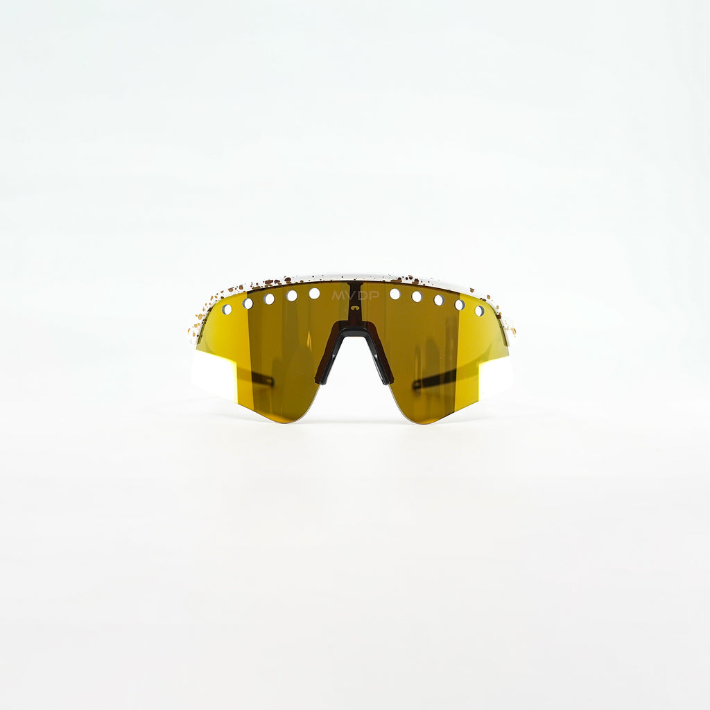 Oakley Mathieu Van Der Poel Signature 系列 Sutro Lite Sweep - 白色飞溅（Prizm 24k 镜片）