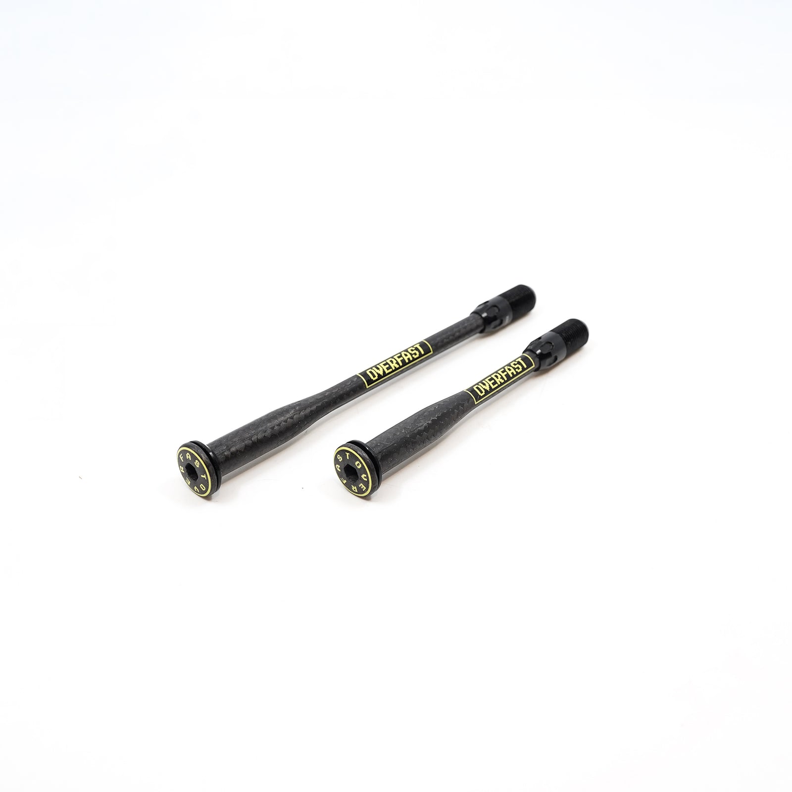 Overfast Ultralight Carbon Thru Axles - Black/Yellow