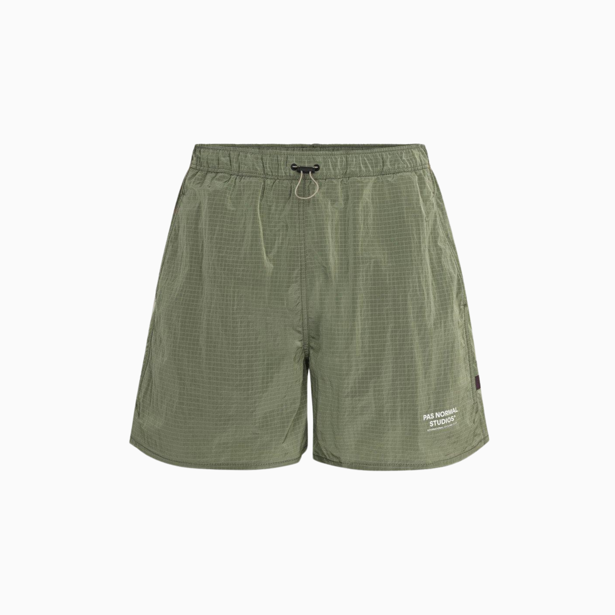 pas-normal-studios-mens-off-race-ripstop-shorts-army-green