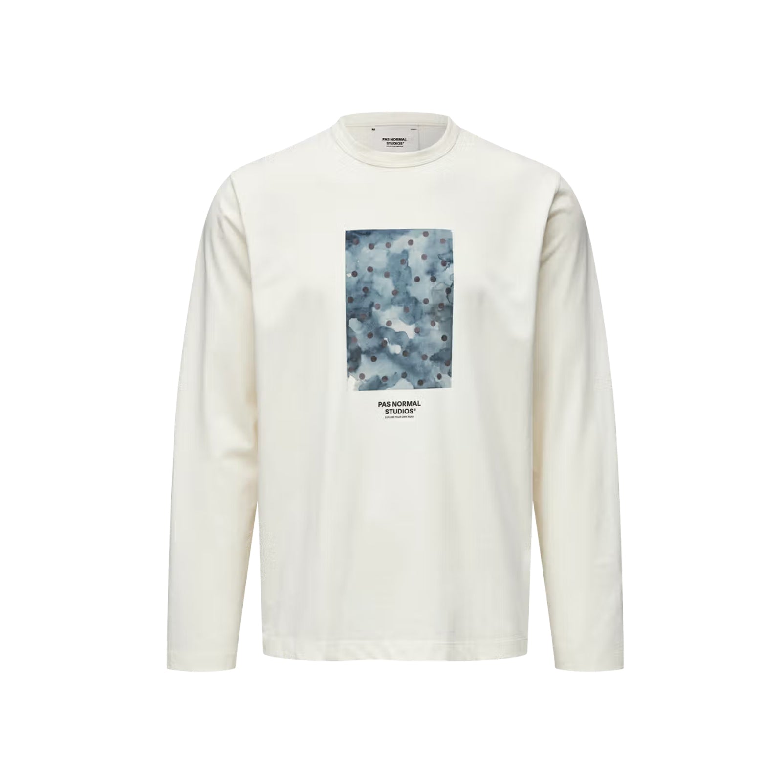 Pas Normal Studios Off-Race Cotton Tech Graphic Long Sleeve T-Shirt - Off White