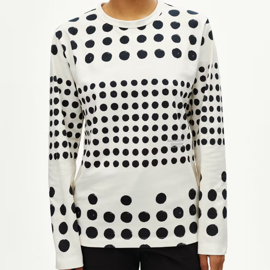 Pas Normal Studios Off-Race Graphic Long Sleeve T-Shirt - Off White