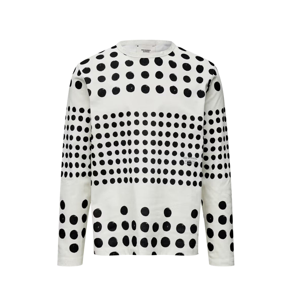 Pas Normal Studios Off-Race Graphic Long Sleeve T-Shirt - Off White
