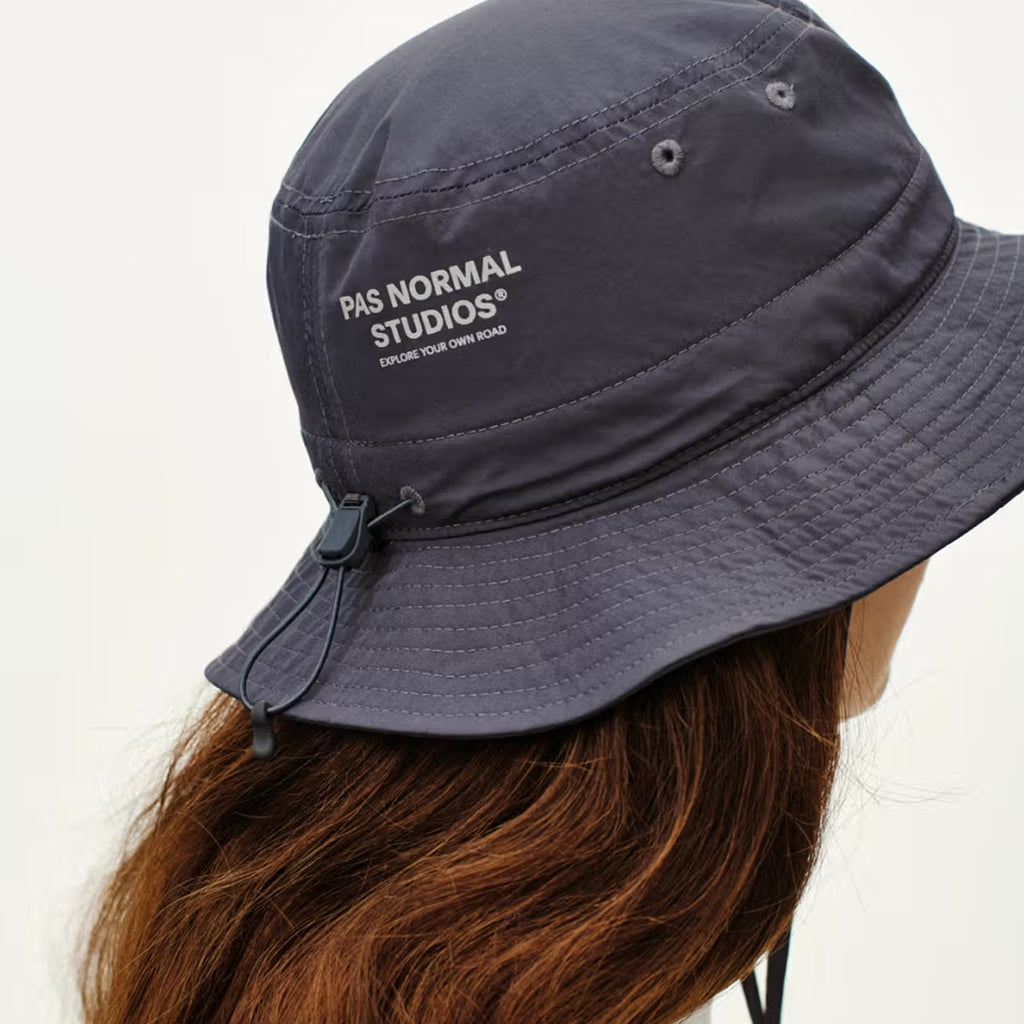 Pas Normal Studios Off-Race Tech Bucket Hat - Steel