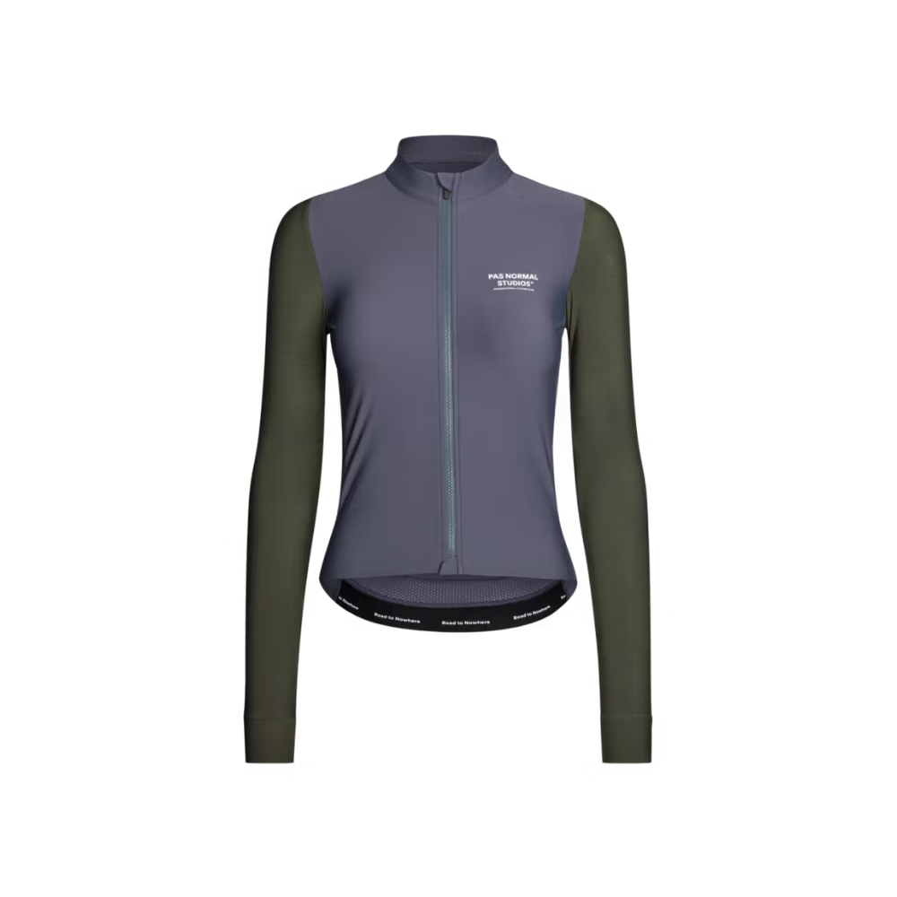 Pas Normal Studios Women's Mechanism Long Sleeve Jersey - Steel / Dark Olive
