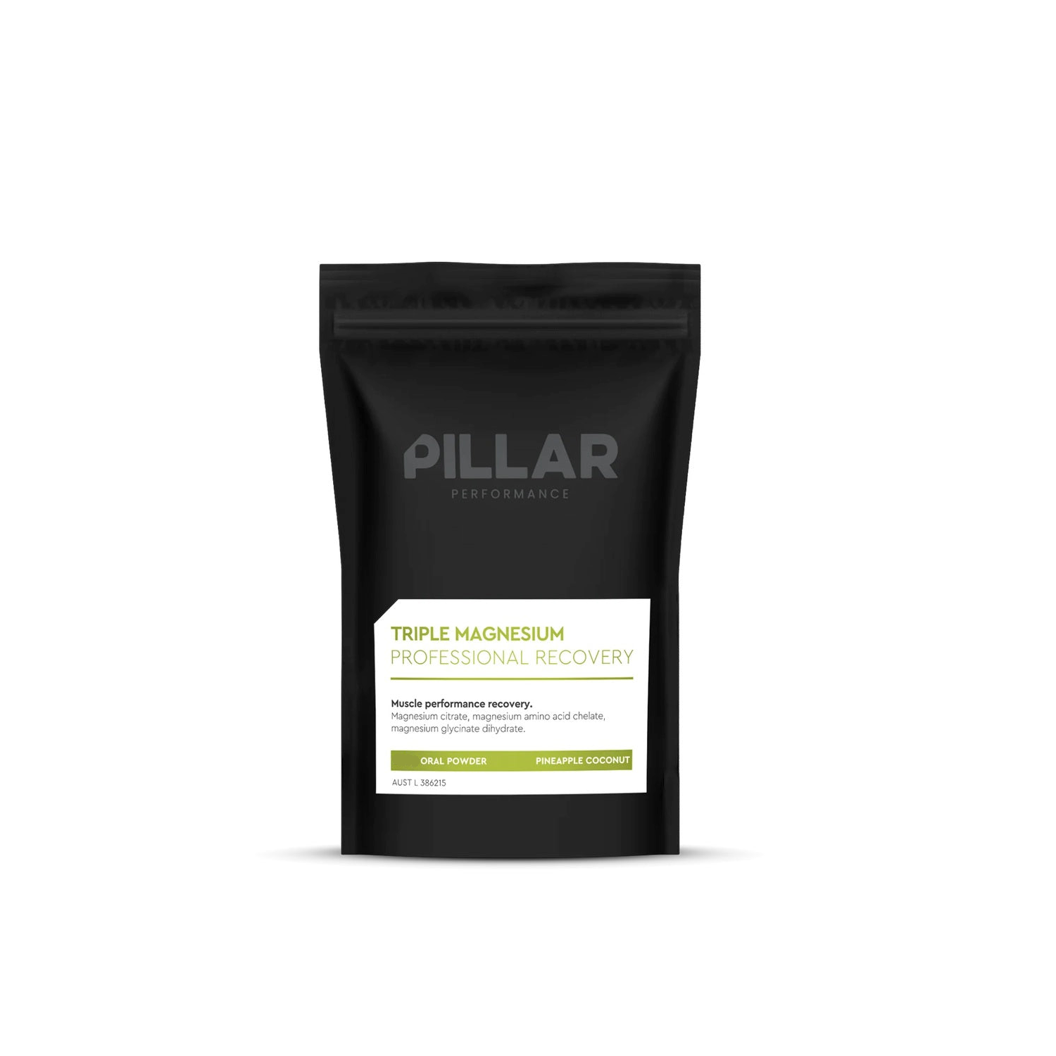 PILLAR Performance Triple Magnesium Powder 400g Pouch - Pineapple Coconut