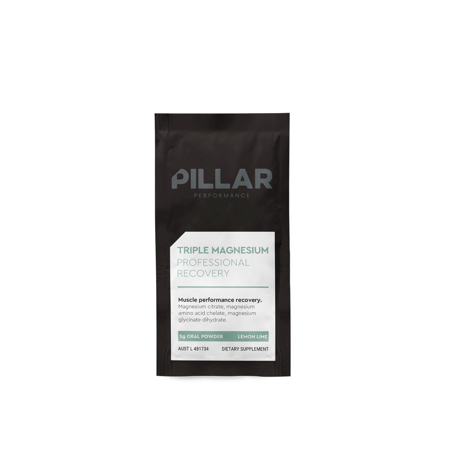 PILLAR Performance Triple Magnesium Recovery Powder Sachet - Lemon Lime