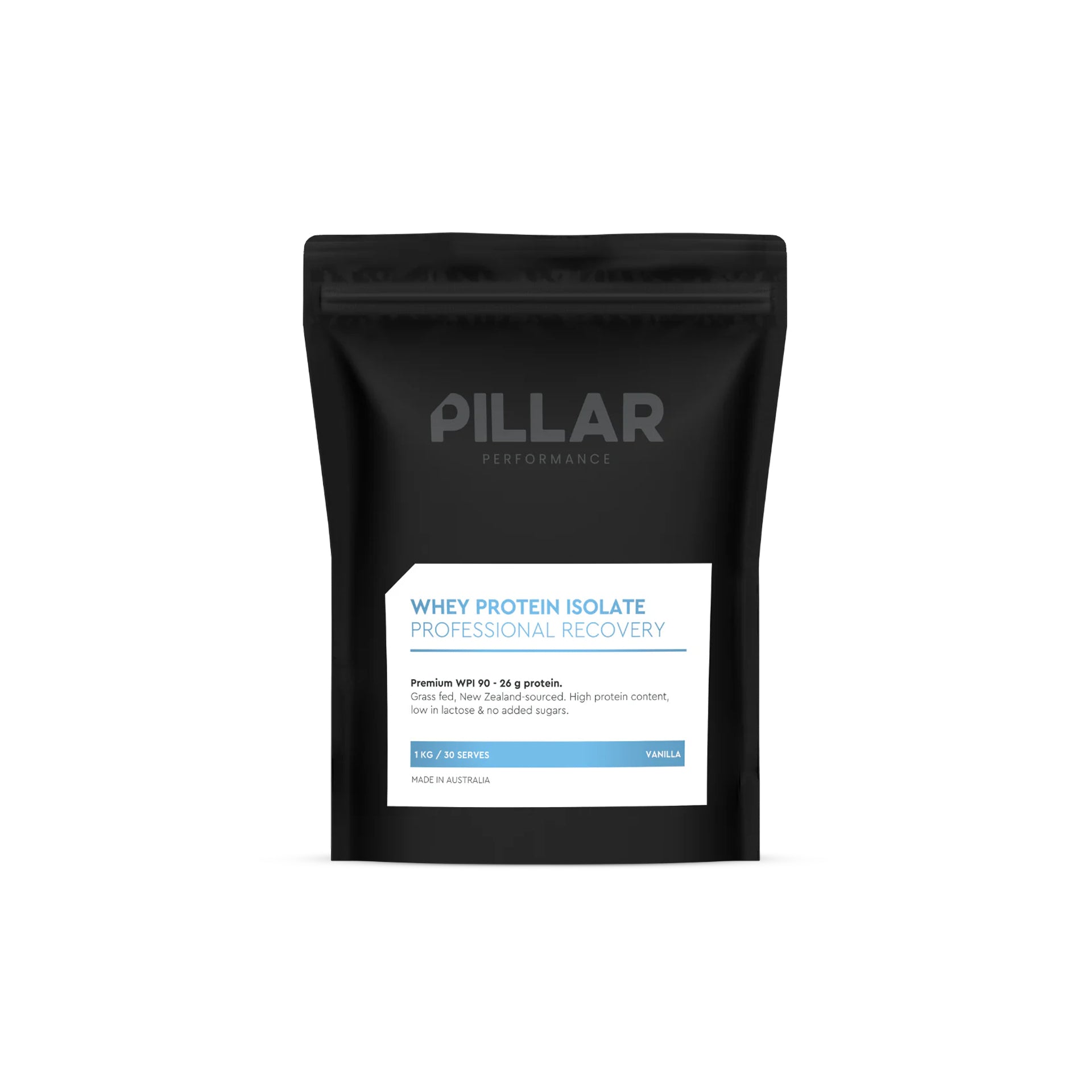 Pillar Performance Whey protein Isolate (Pouch) - Grass-fed Vanilla