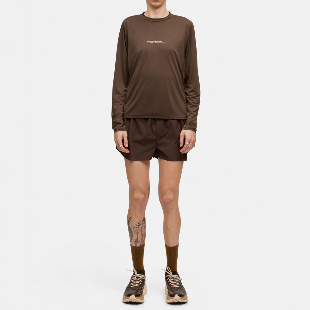 Portal Lateral Peak LS Tee - Slate Black