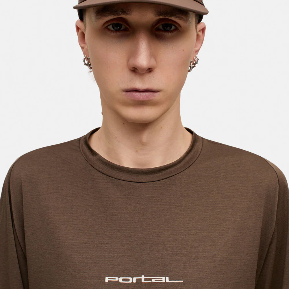 Portal Lateral Peak LS Tee - Slate Black