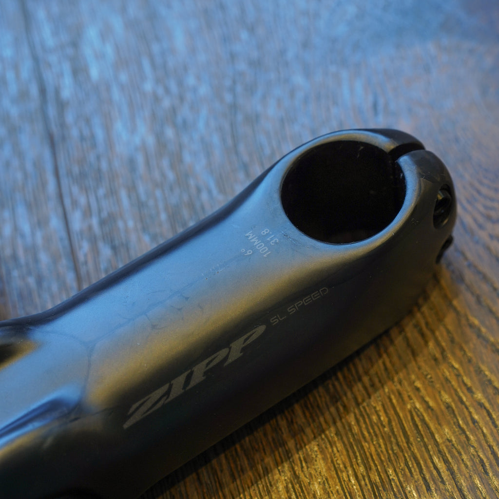 Preloved / ZIPP Speed SL Speed Stem + XPLR 70 Alloy Handlebar