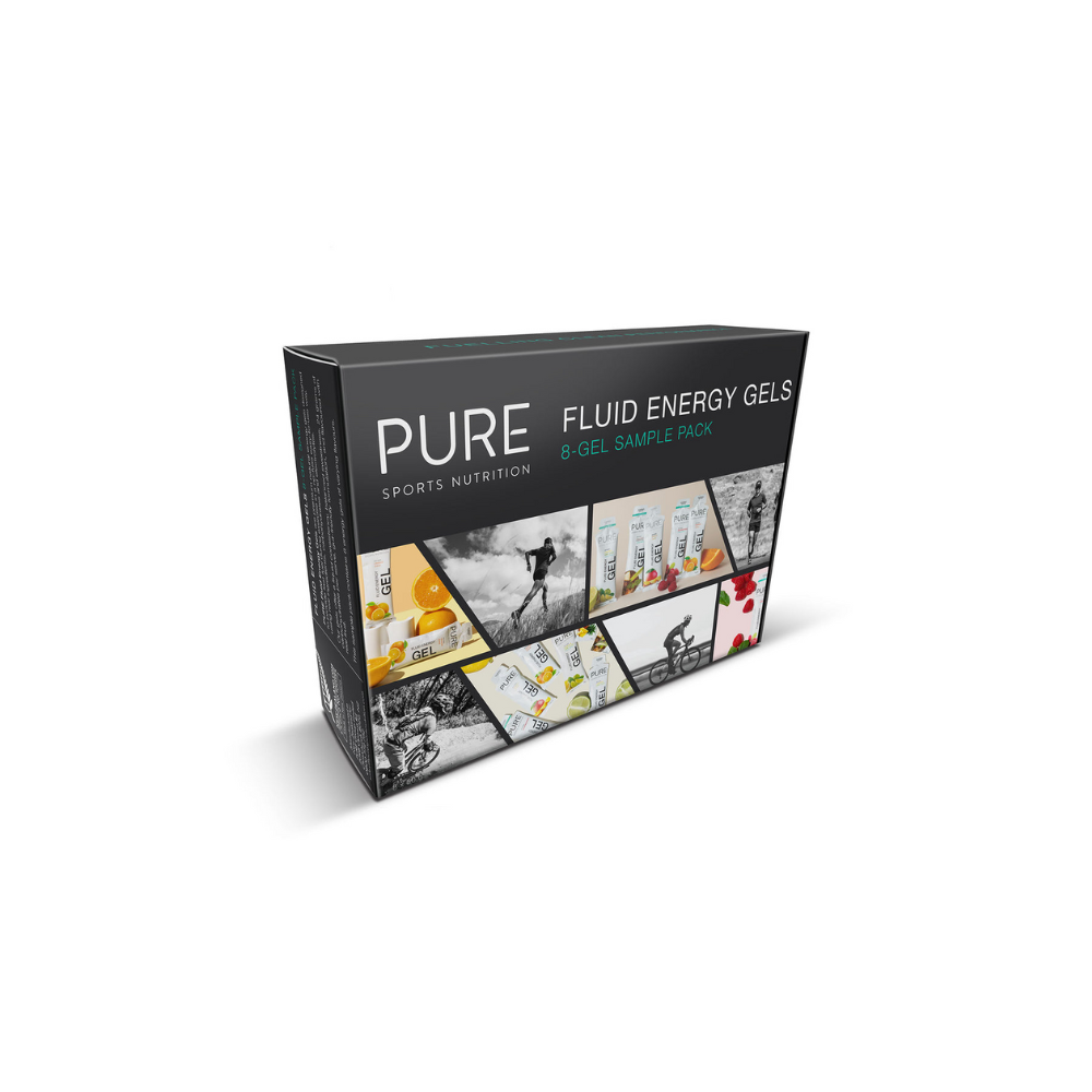 PURE 运动营养液体能量凝胶 - 8 支凝胶样品包
