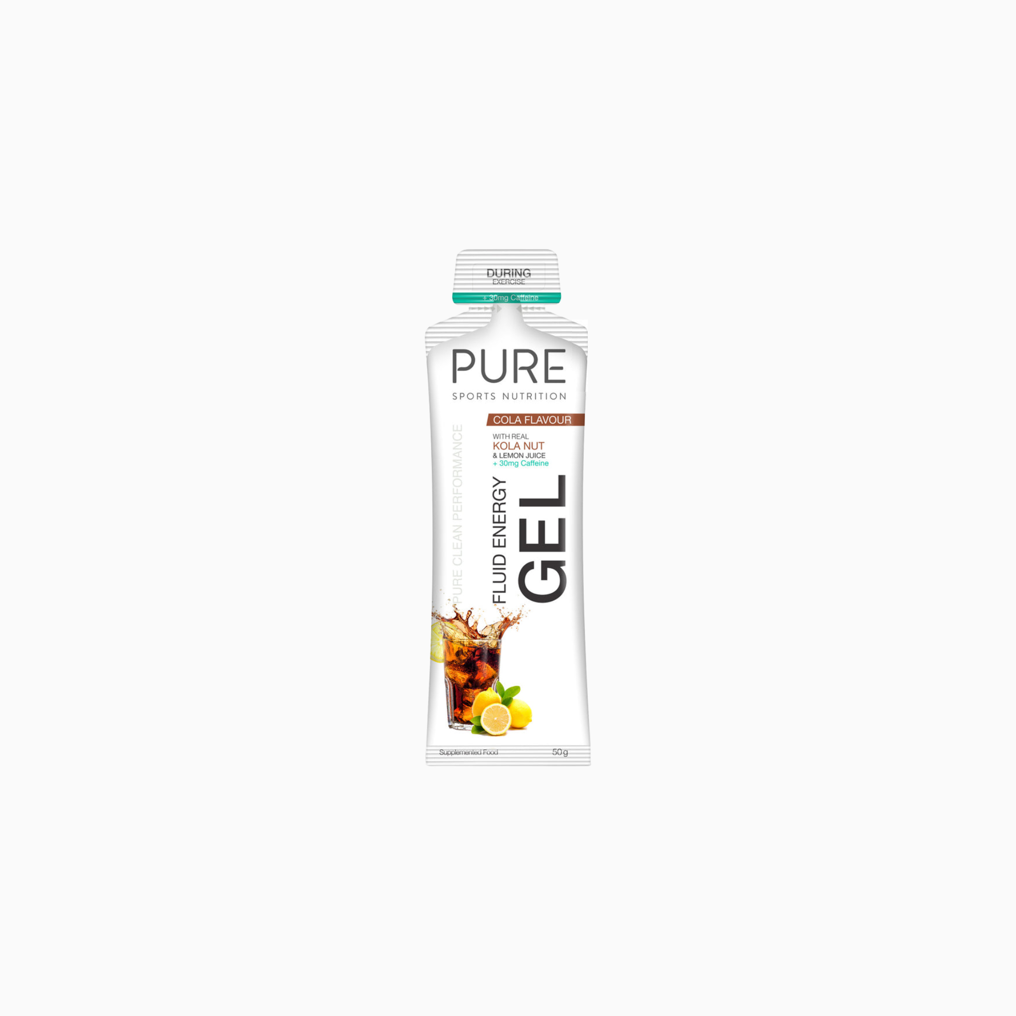 PURE 运动营养液体能量凝胶 50 克 - 可乐+咖啡因（单份）