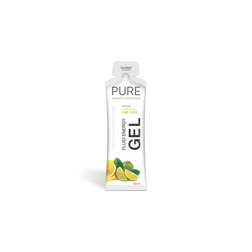 PURE Sports Nutrition Fluid Energy Gel 50g - Lemon Lime (Single Serving)