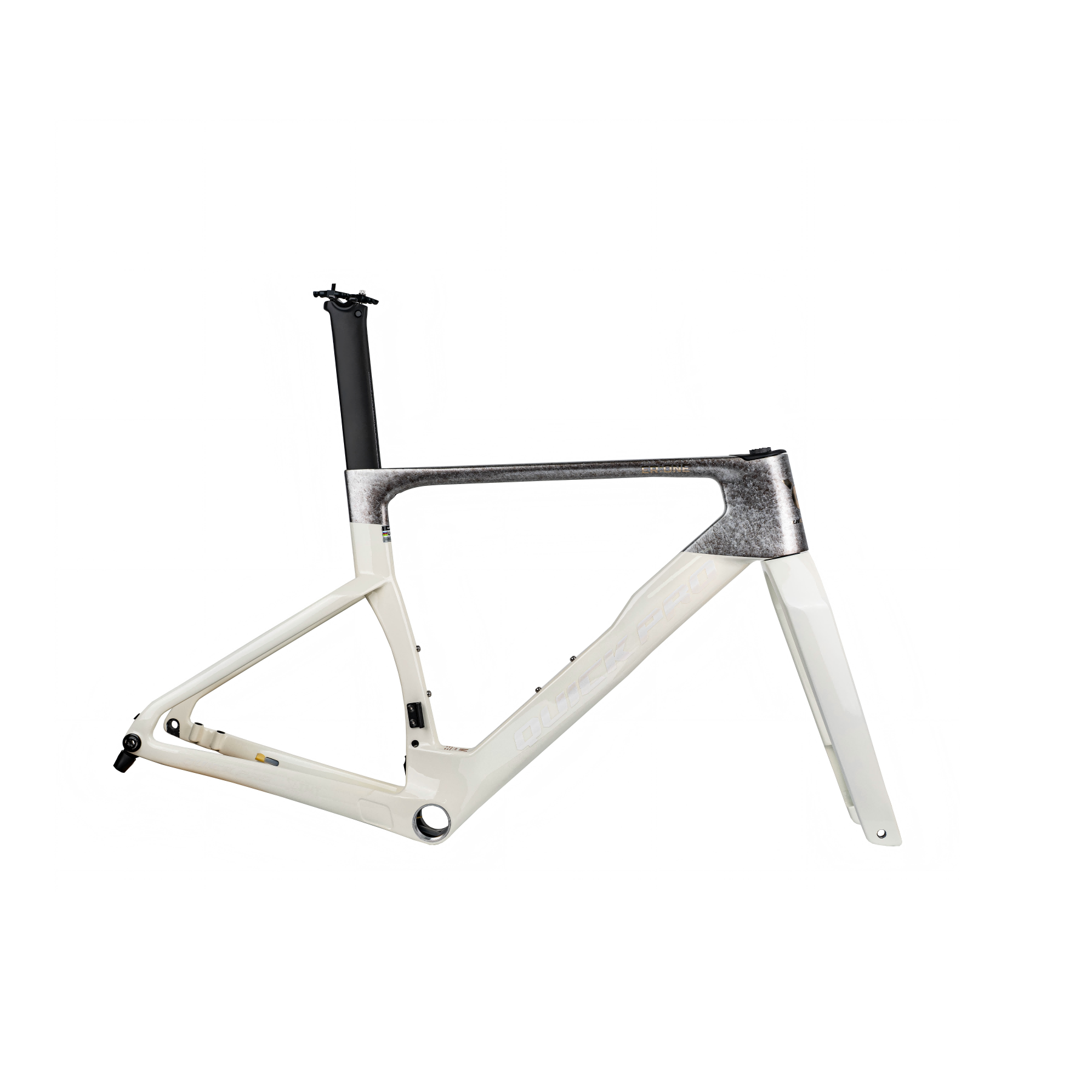 Quick Pro ER:ONE Aero Road Frameset - Marble White