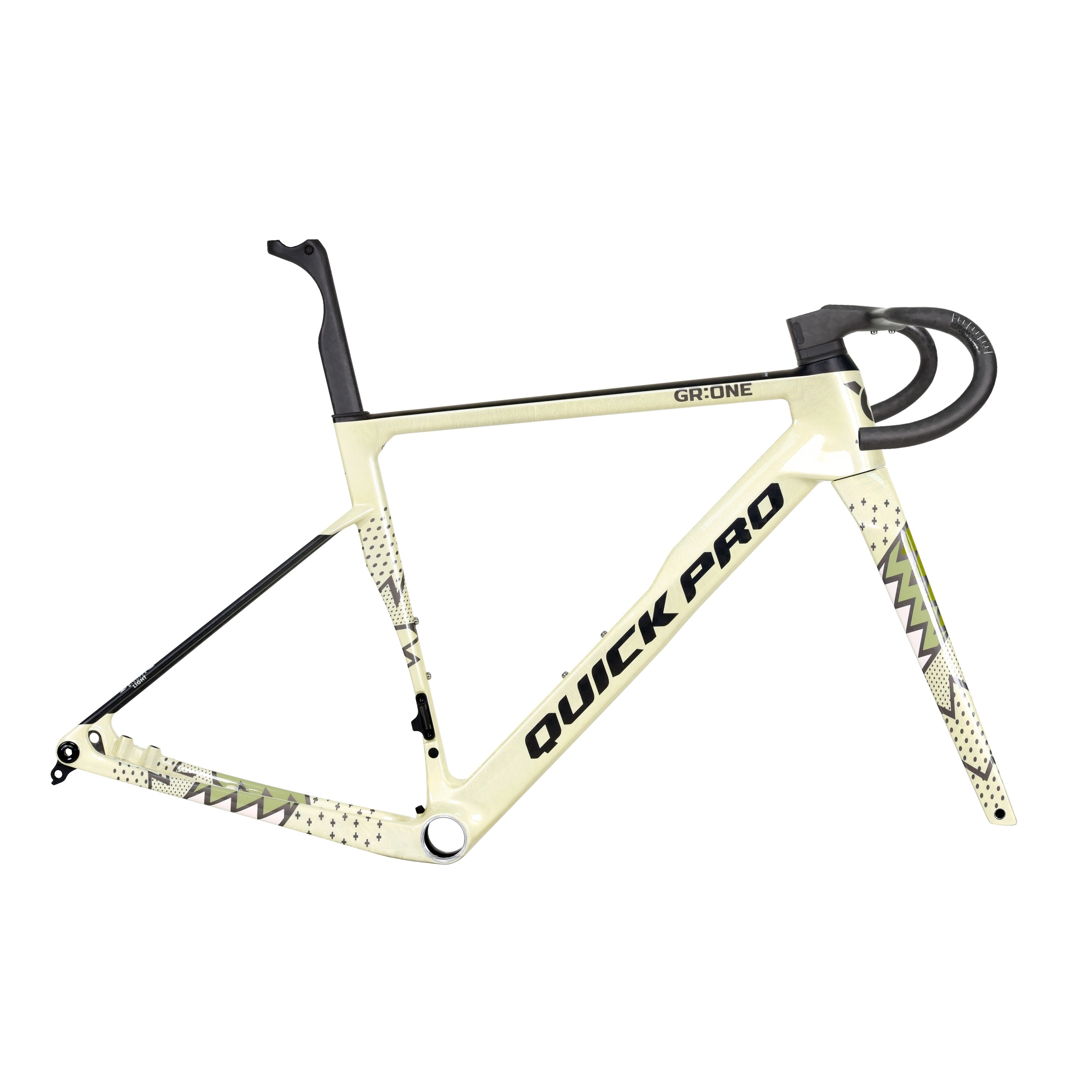 Quick Pro GR:ONE Gravel Frameset - Natural Olive