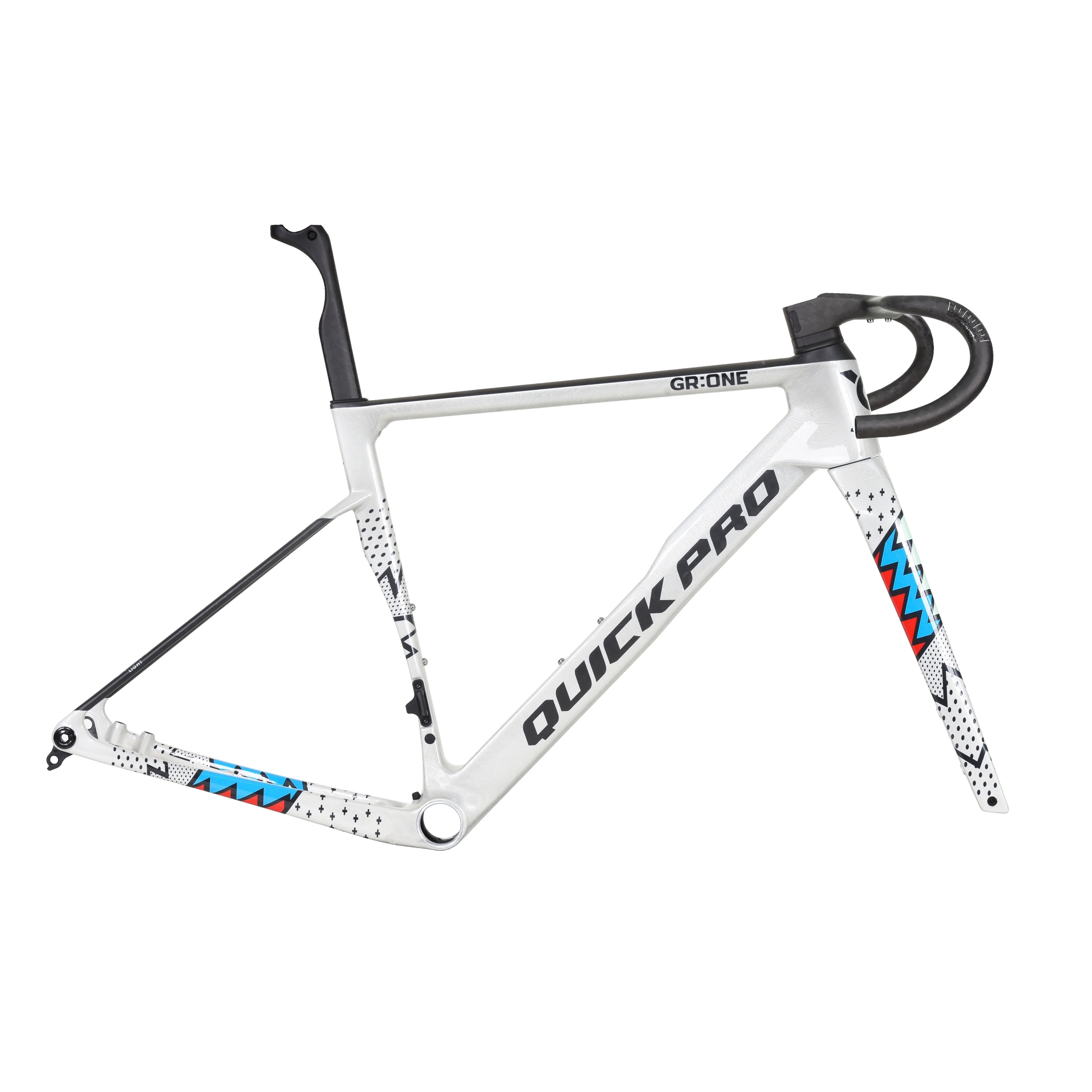 Quick Pro GR:ONE Gravel Frameset - Radiant Silver