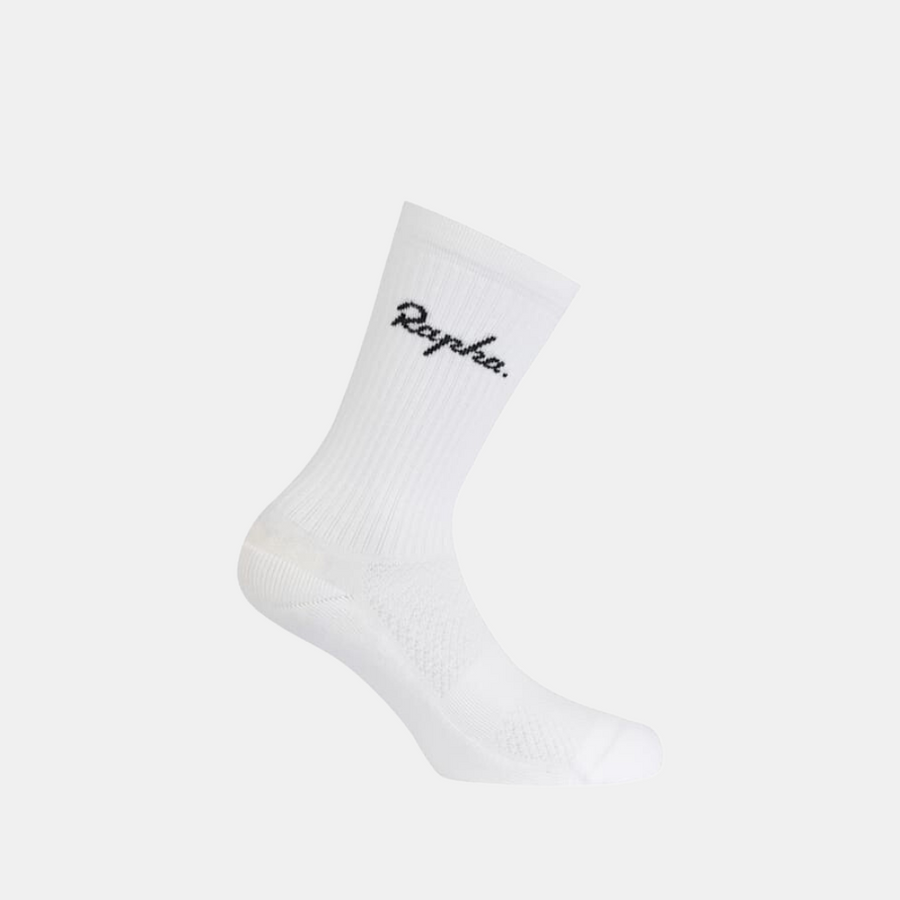 Rapha Cotton Crew Socks - White/Black
