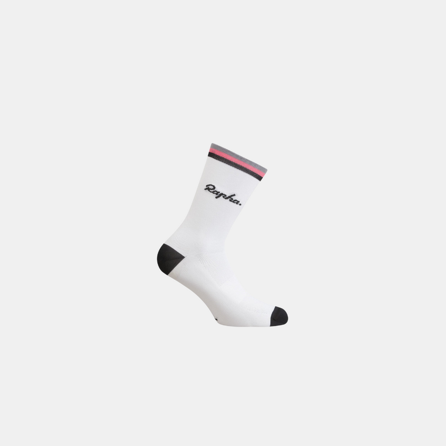 rapha-logo-socks-white-black-pink