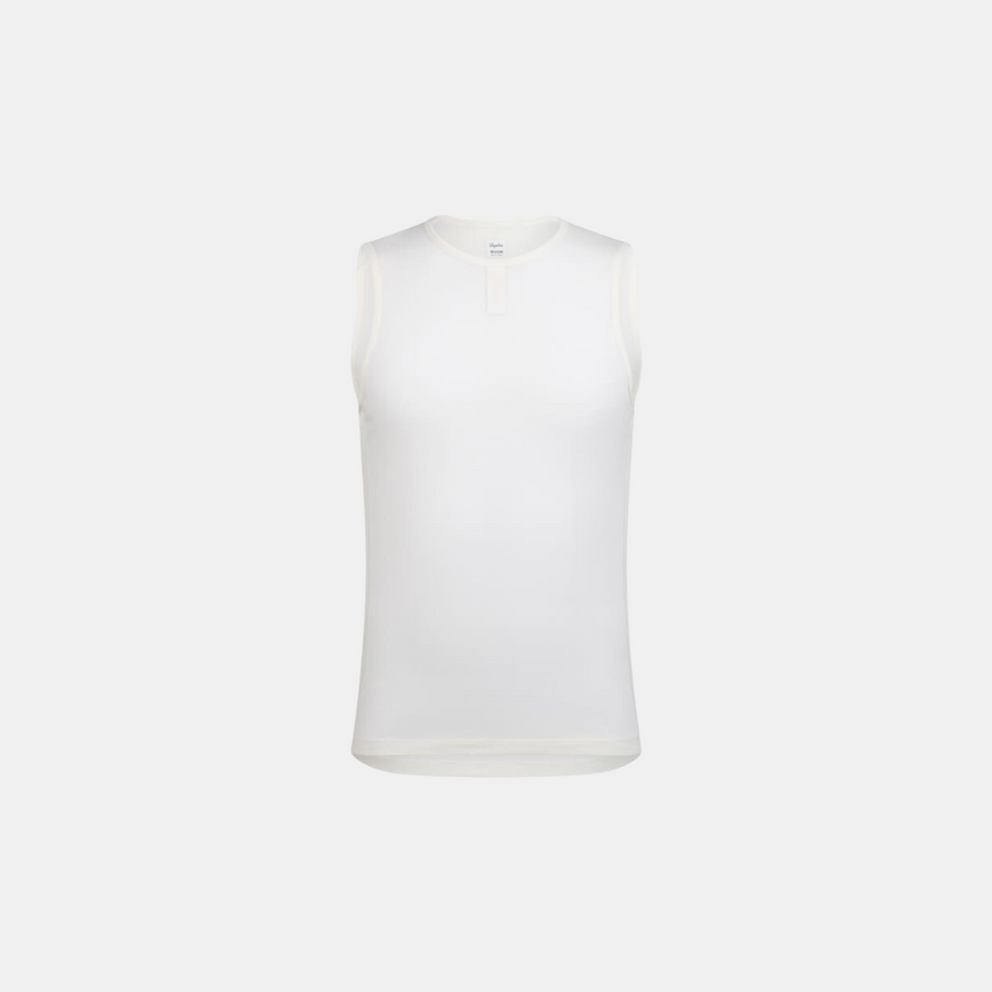 Rapha Merino Lightweight Sleeveless Base Layer - Cream/White