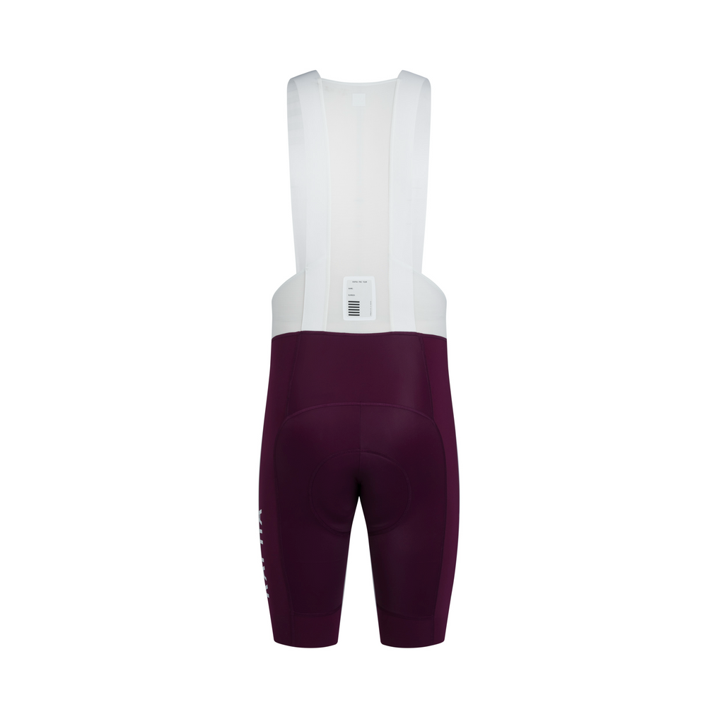 Rapha Pro Team Bib Shorts III - Regular - Plum / White