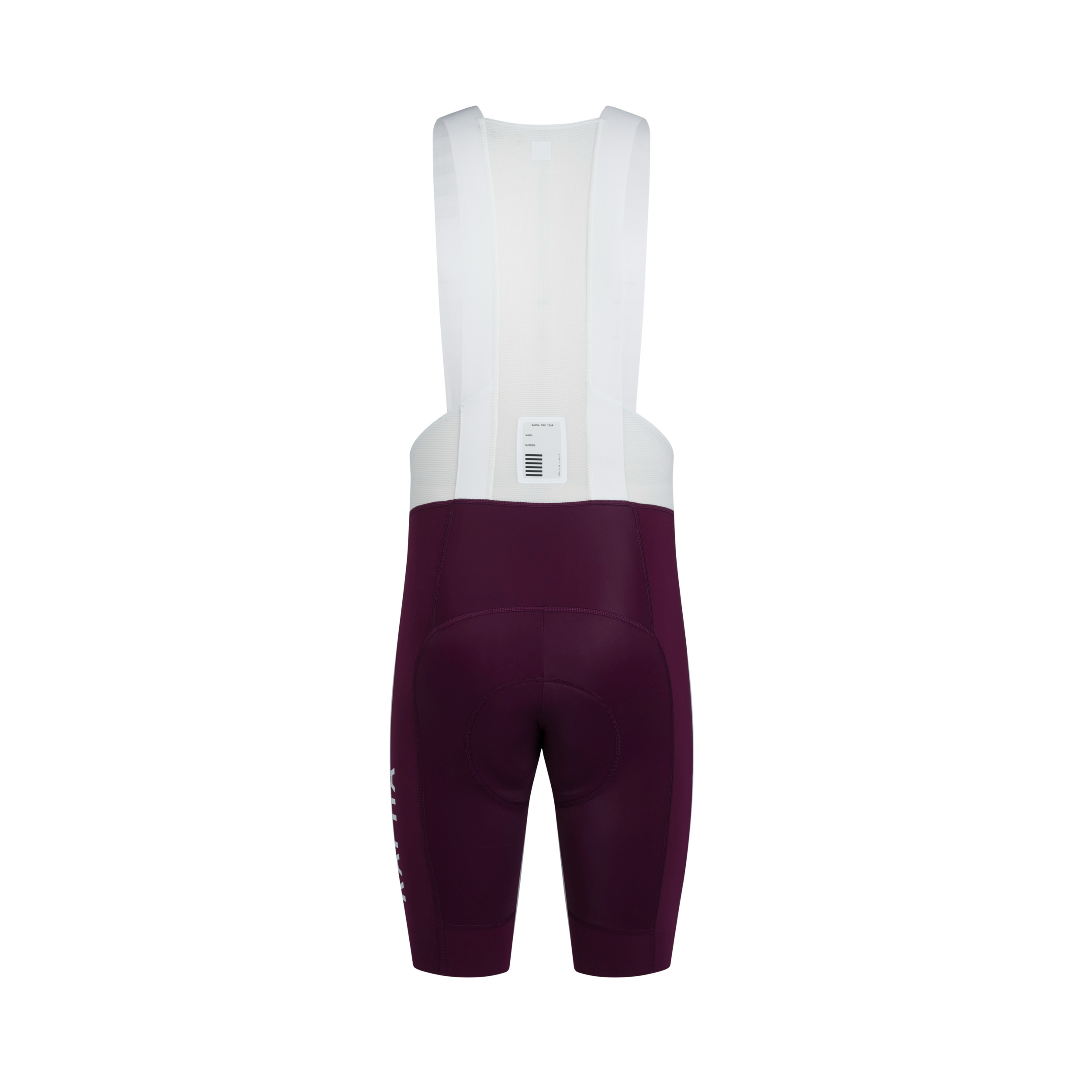 Rapha Pro Team Bib Shorts III - Regular - Plum / White