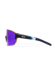 Rapha Pro Team Frameless FUORI Glasses - Dark Navy/Purple Green Lens