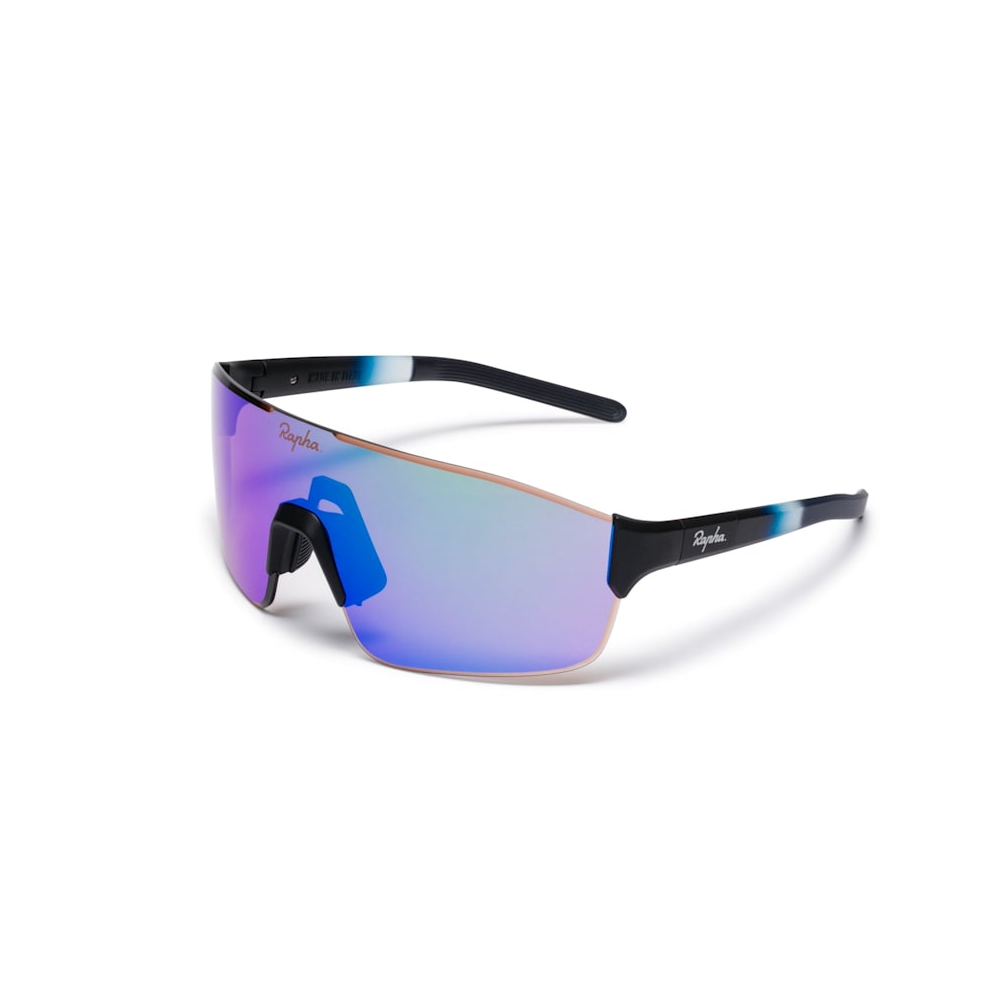 Rapha Pro Team Frameless FUORI Glasses - Dark Navy/Purple Green