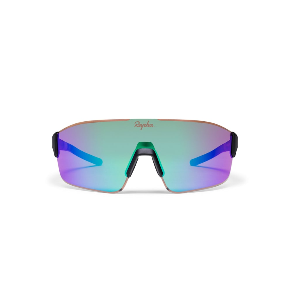 Rapha Pro Team Frameless FUORI Glasses - Dark Navy/Purple Green
