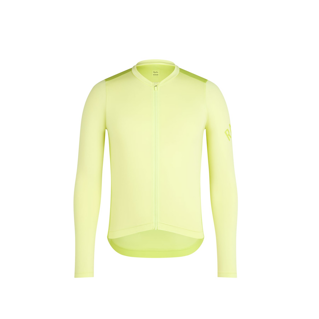 Rapha Pro Team Long Sleeve Lightweight Jersey - Lime Green/Bright Lime