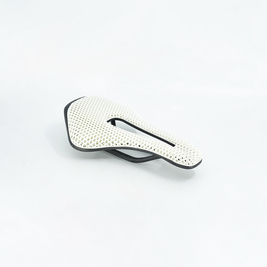 Ryet Aircode 3D Printed Saddle - Carbon Base White