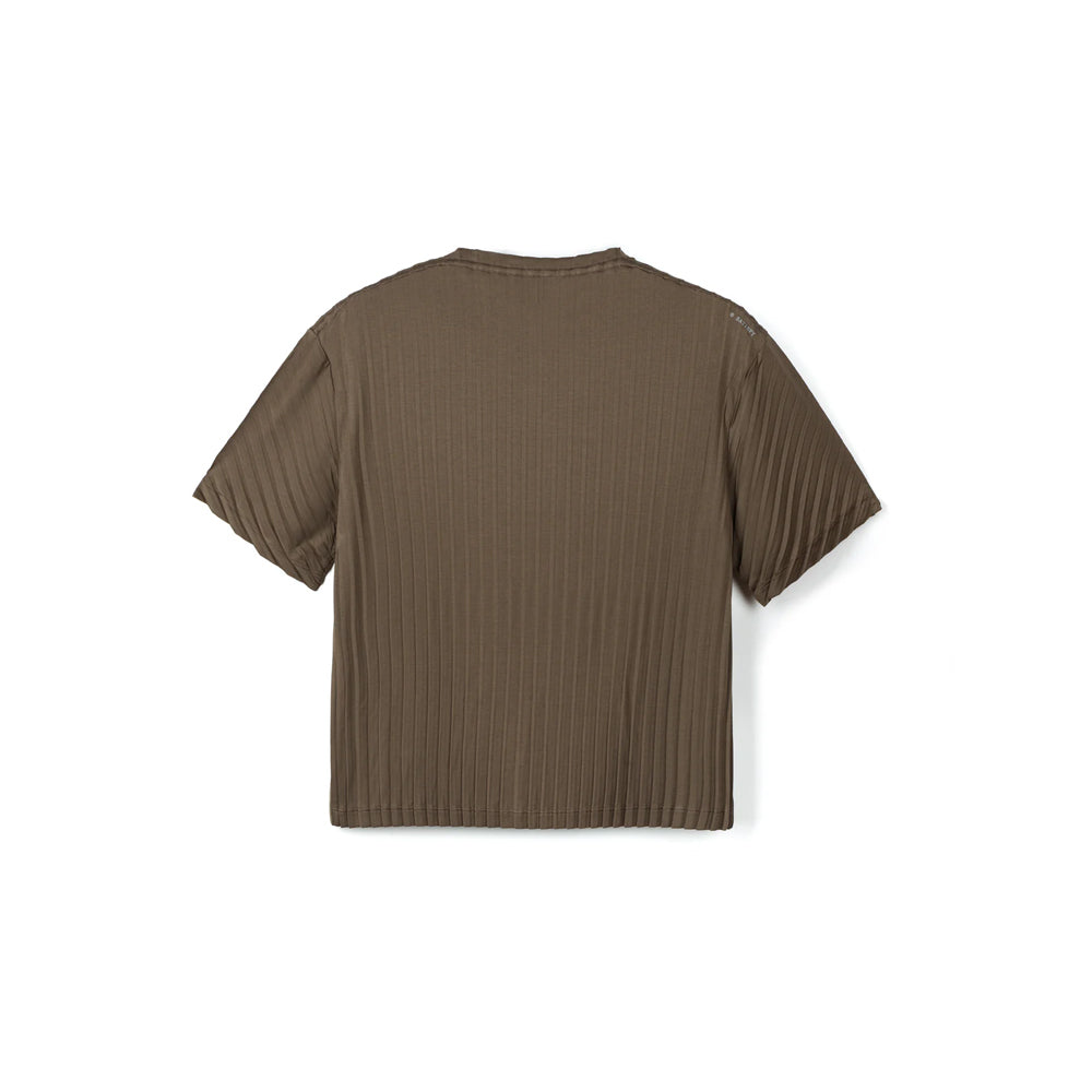 Satisfy AuraLite™ Pleated T-Shirt - Olive (Womens)