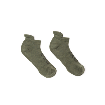 Satisfy Merino Low Socks - Olive Green
