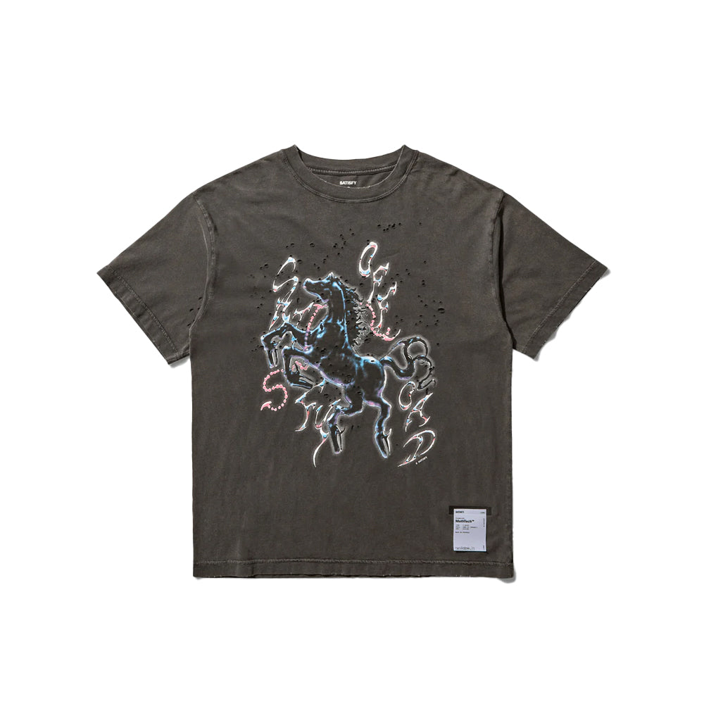 Satisfy MothTech™ T 恤 - 做旧黑色