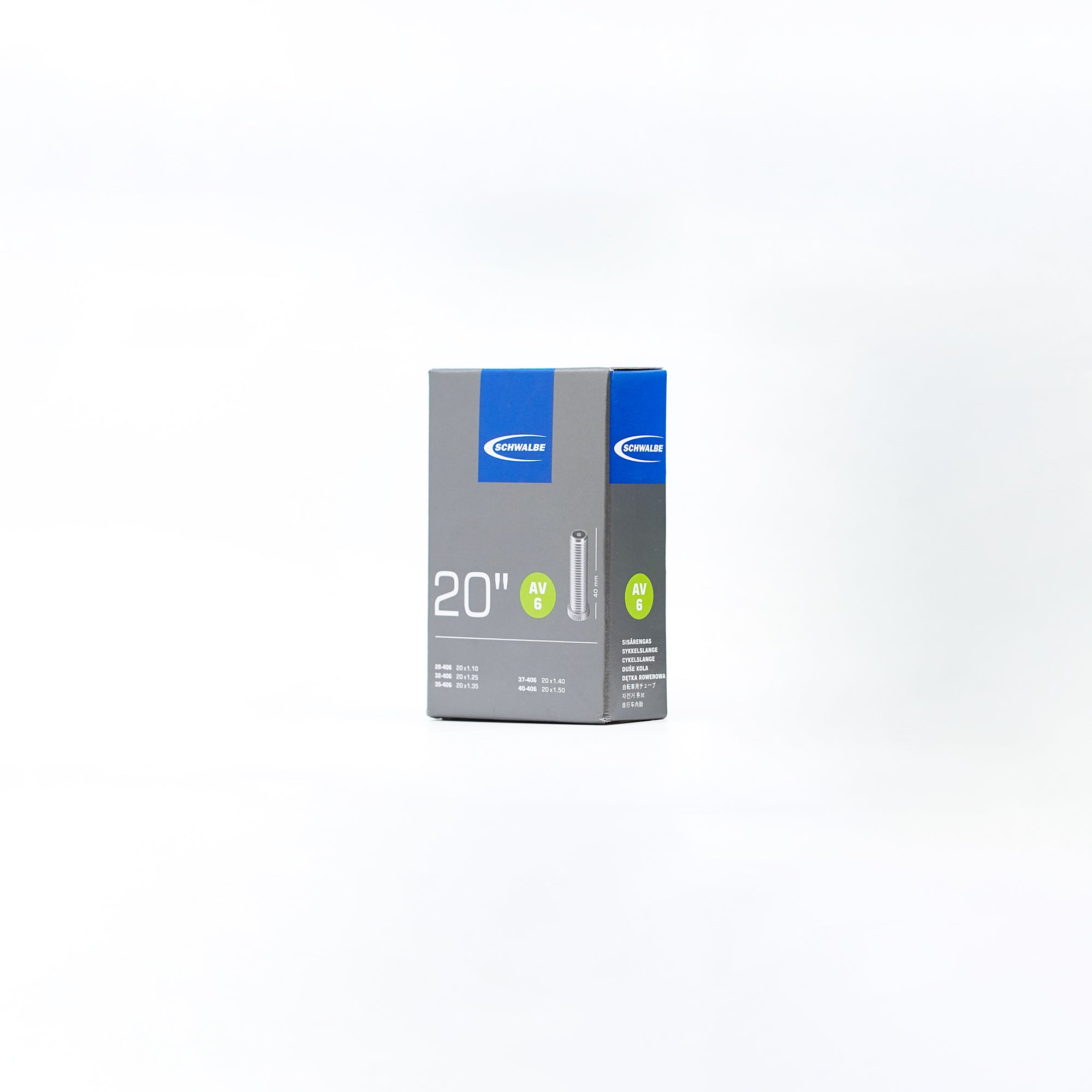 Schwalbe AV6 内胎 20 英寸 x 1.1 - 1.5 - Schrader