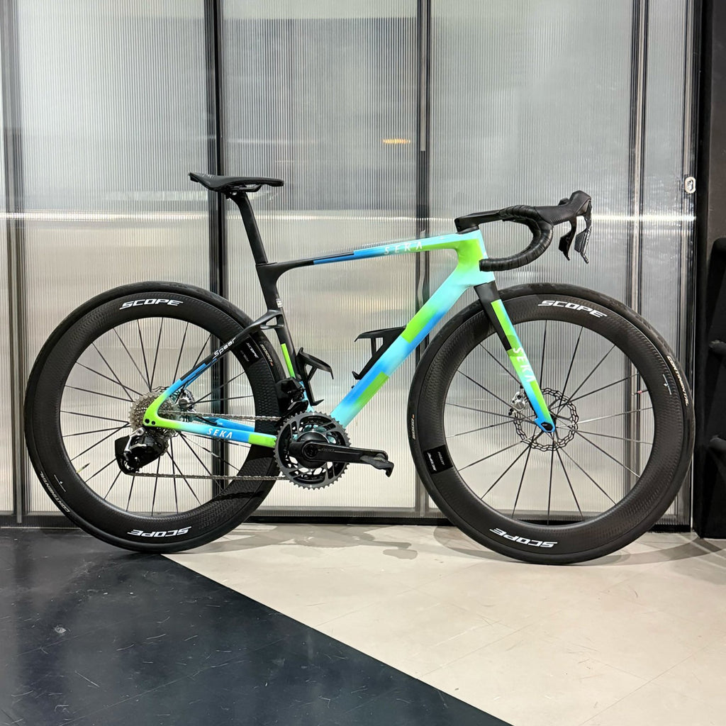 SEKA Spear Carbon Road Disc Frameset - Borealis Blue