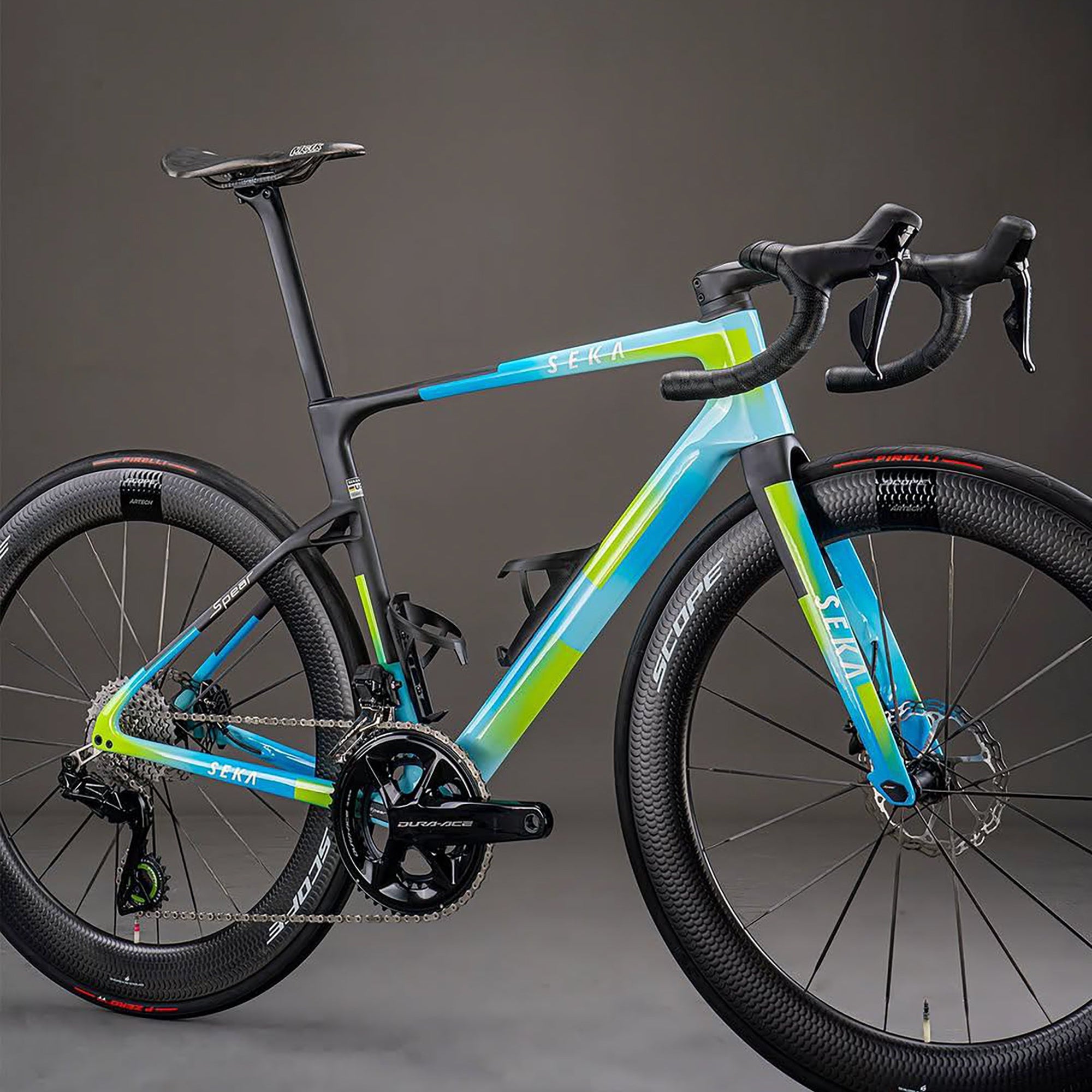 SEKA Spear Carbon Road Disc Frameset - Borealis Blue