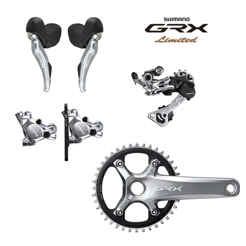 Shimano GRX Limited Edition 1x Shift Kit (Polished Silver