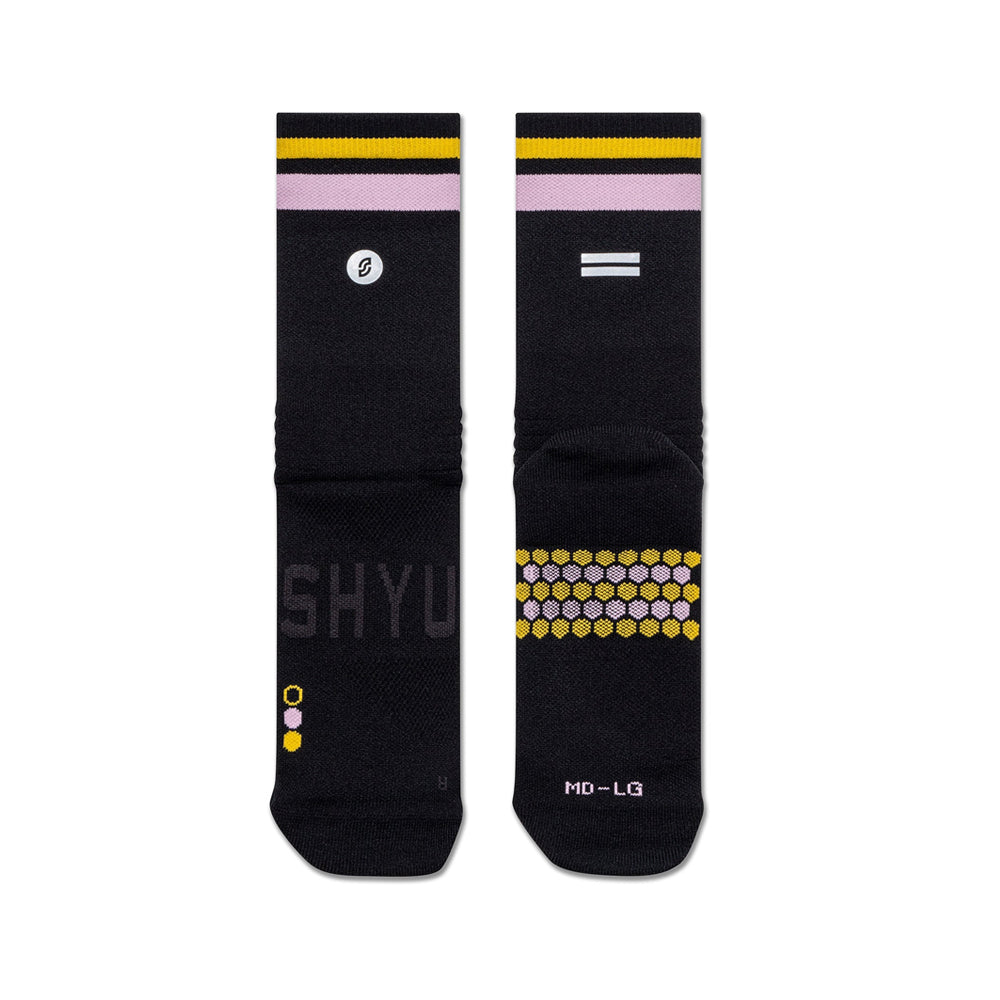 Shyu Racing 跑步袜 - 黑色/淡色/琥珀色