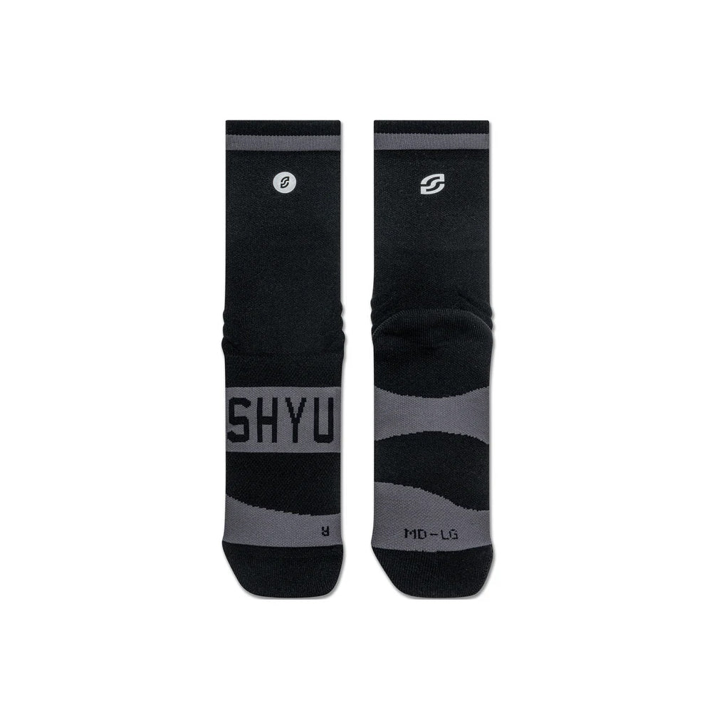 Shyu Racing 跑步袜 - 黑/黑/黑