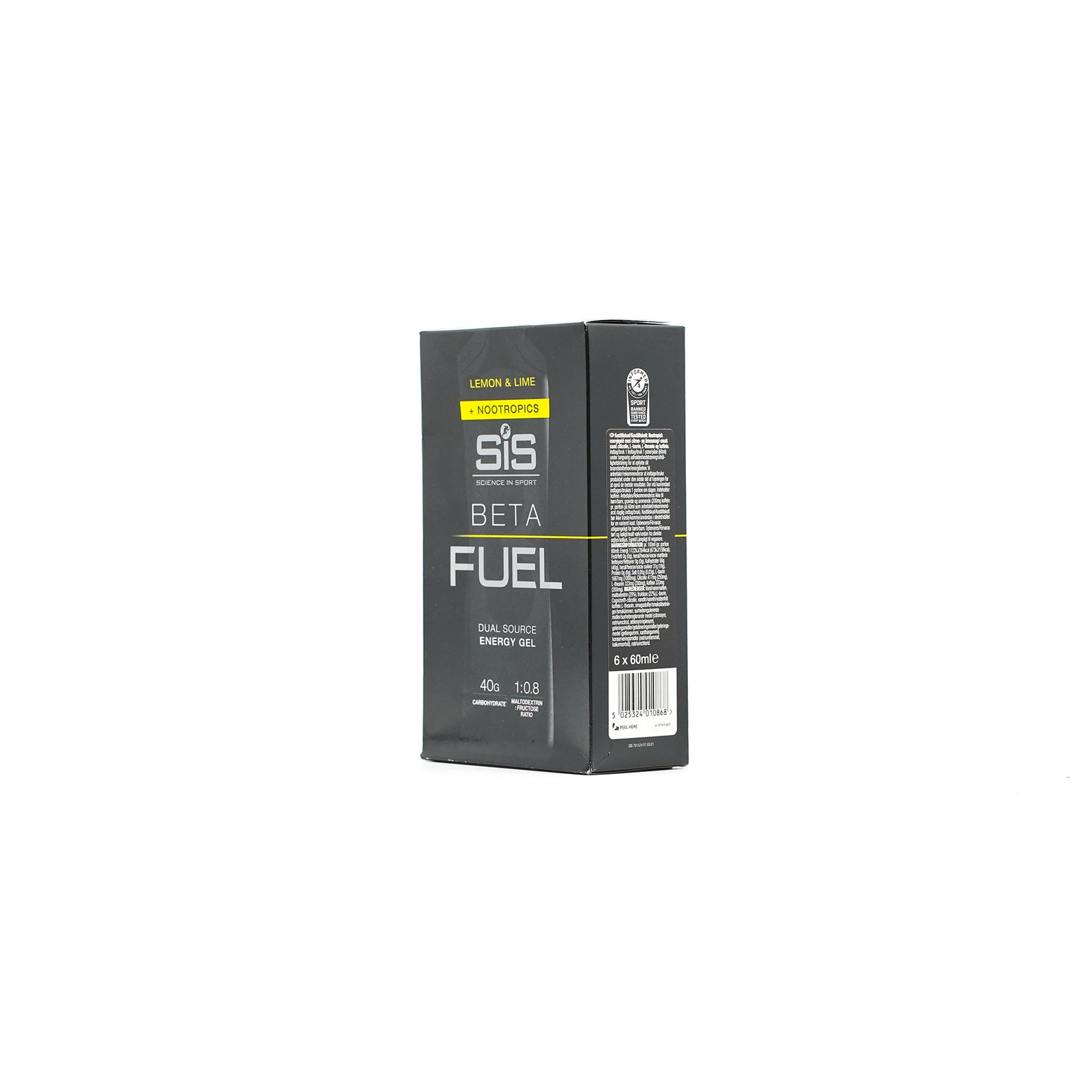 SIS Gel Beta Fuel 益智药 - 柠檬和酸橙味 6 件装