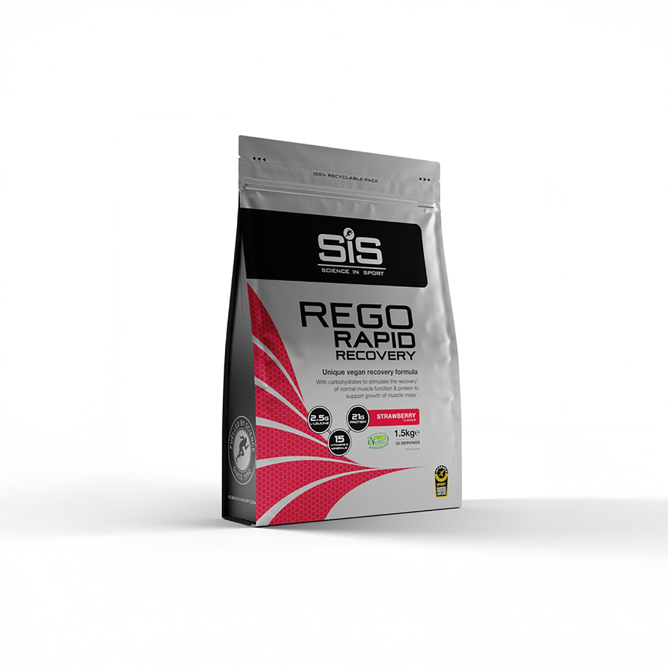 SIS REGO 快速恢复 - 草莓 - 1.5 千克可重复密封袋