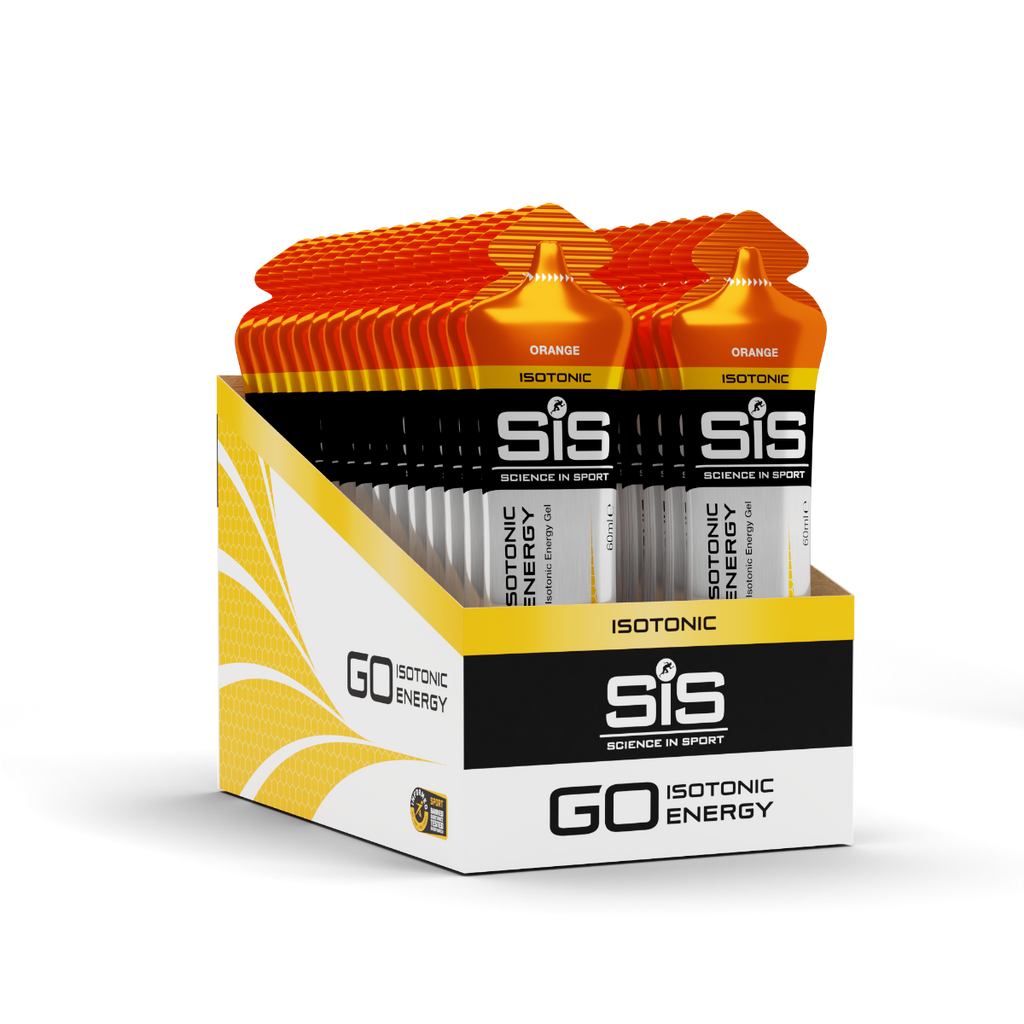 SIS Go Plus Isotonic Energy Gels - Orange - Box 30