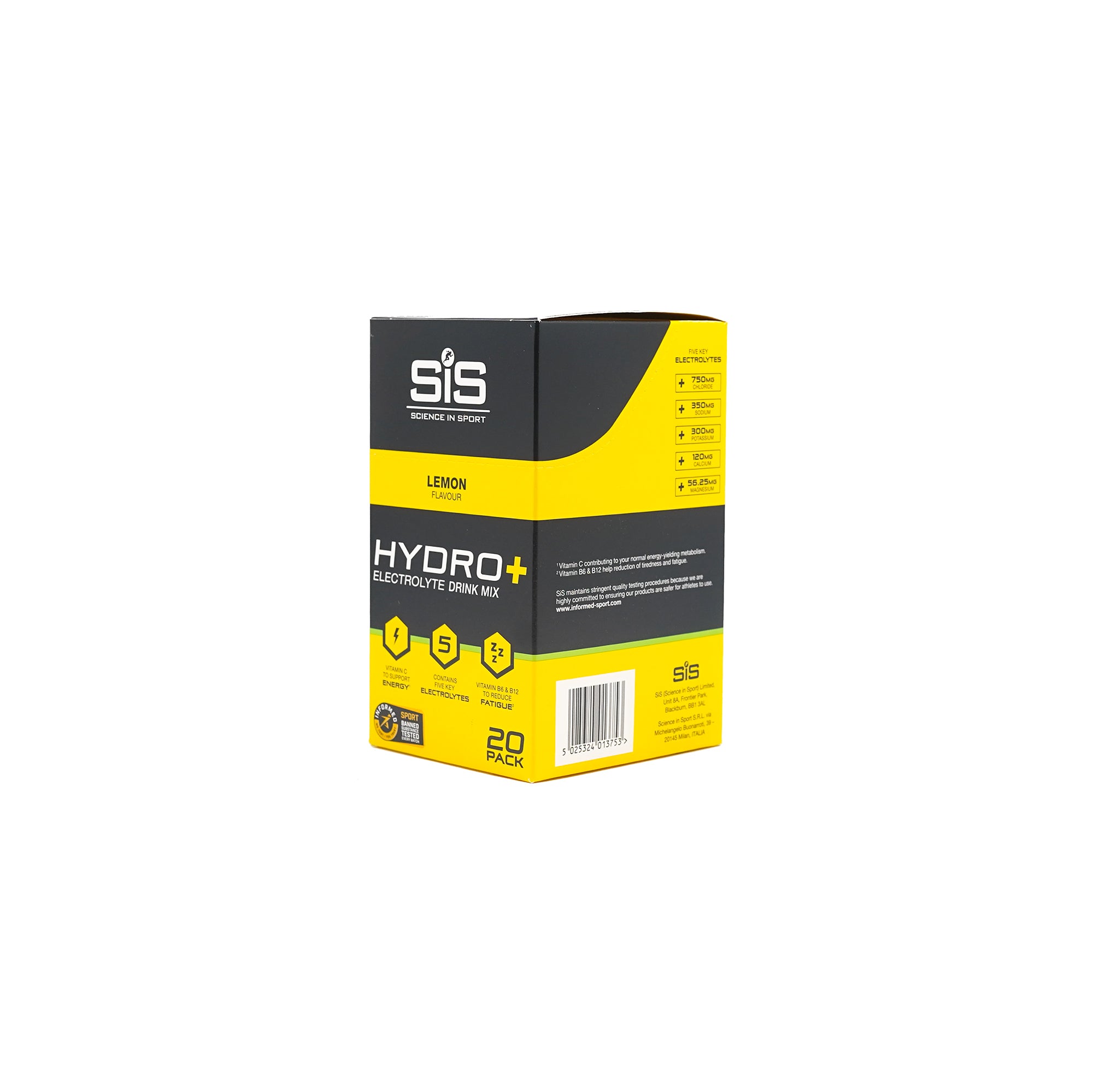 SIS HYDRO+ 电解质饮料混合物 - 柠檬味（20 盒）