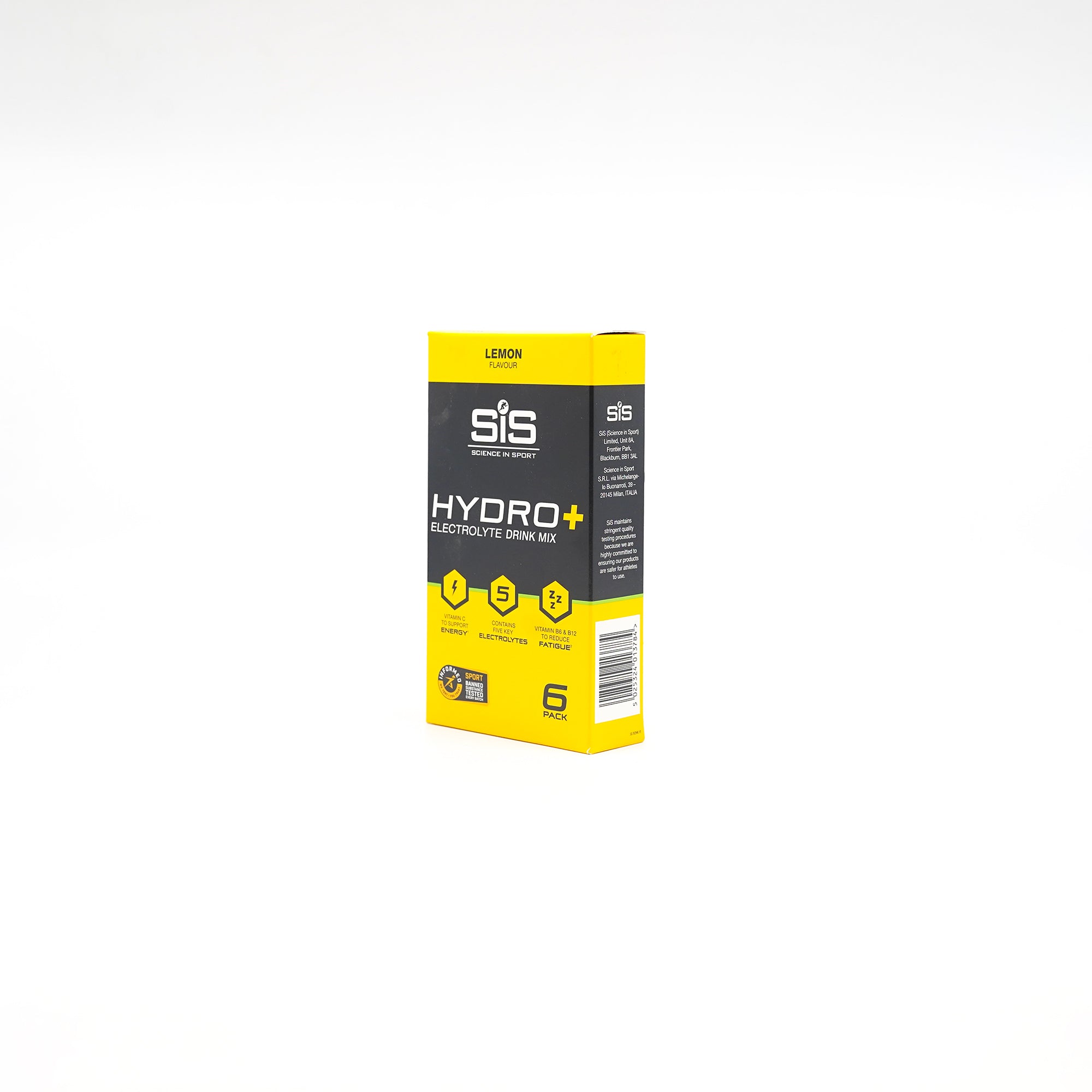 SIS HYDRO+ 电解质饮料混合物 - 柠檬味（6 盒）