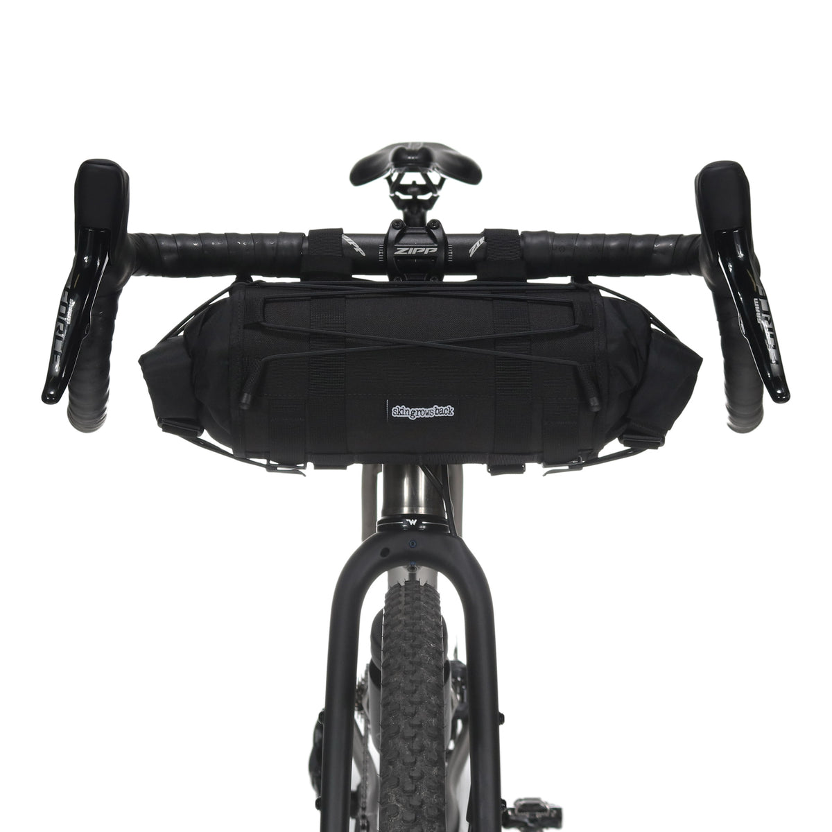 skingrowsback Overnighter Handlebar Bag 6 Litre - Black
