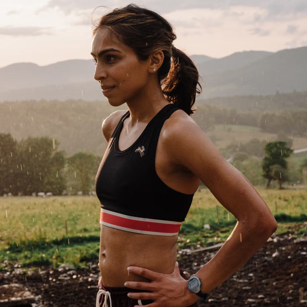 Tracksmith Run Bra - Black
